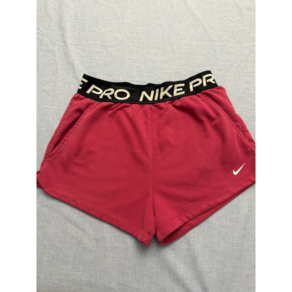 Nike Pro Dri-FIT Shorts Womens XL Pink Training Athletic Gym Pockets